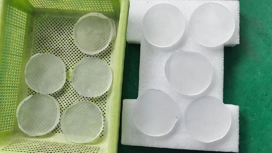 Wafer de vidrio de sílice de 1.0 nm de lado pulido personalizado para MEMS