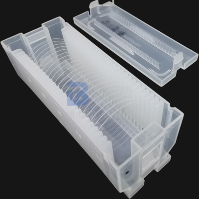 Borosilicate de la oblea de la silicona fundida de 150m m 200m m con la tierra del borde del plano o de la muesca