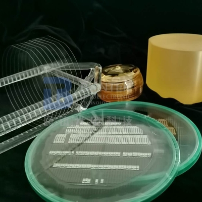El oro cubrió los cristales del niobato del litio para el uso óptico de la modulación y de la Q-transferencia