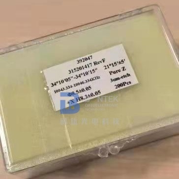Plano Alpha Quartz Crystal Blanks Handed para los osciladores del control de tiempo
