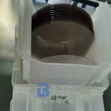 Cristales del efecto piezoeléctrico de los cristales del tantalato del litio de la capa del AU del CR
