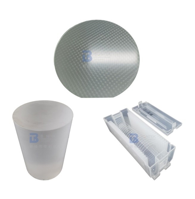 Obleas de cuarzo fundidas JGS1 de 8 pulgadas y 12 pulgadas para láseres ópticos y semiconductores