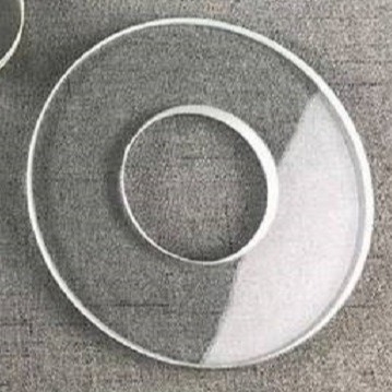 Y / X-corte Ring Shape Synthetic Quartz Crystal para la presión que detecta esquileo del grueso