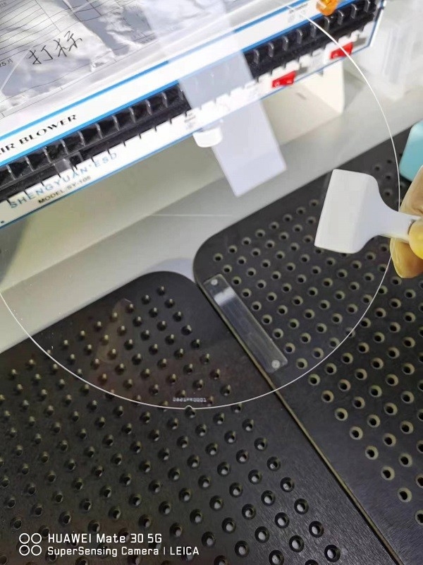 Substrato de cristal de zafiro de alto rendimiento de doble lado pulido ultrafinos de 2 " 3 " 4 "