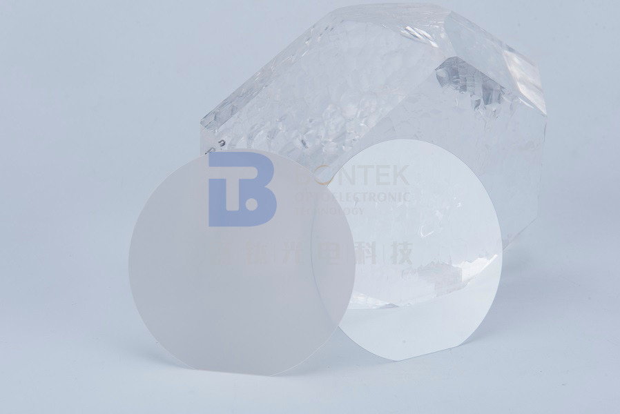 80um solo Crystal Quartz Wafer derecho ultrafino 35.15°Y-Cut Alpha Quartz