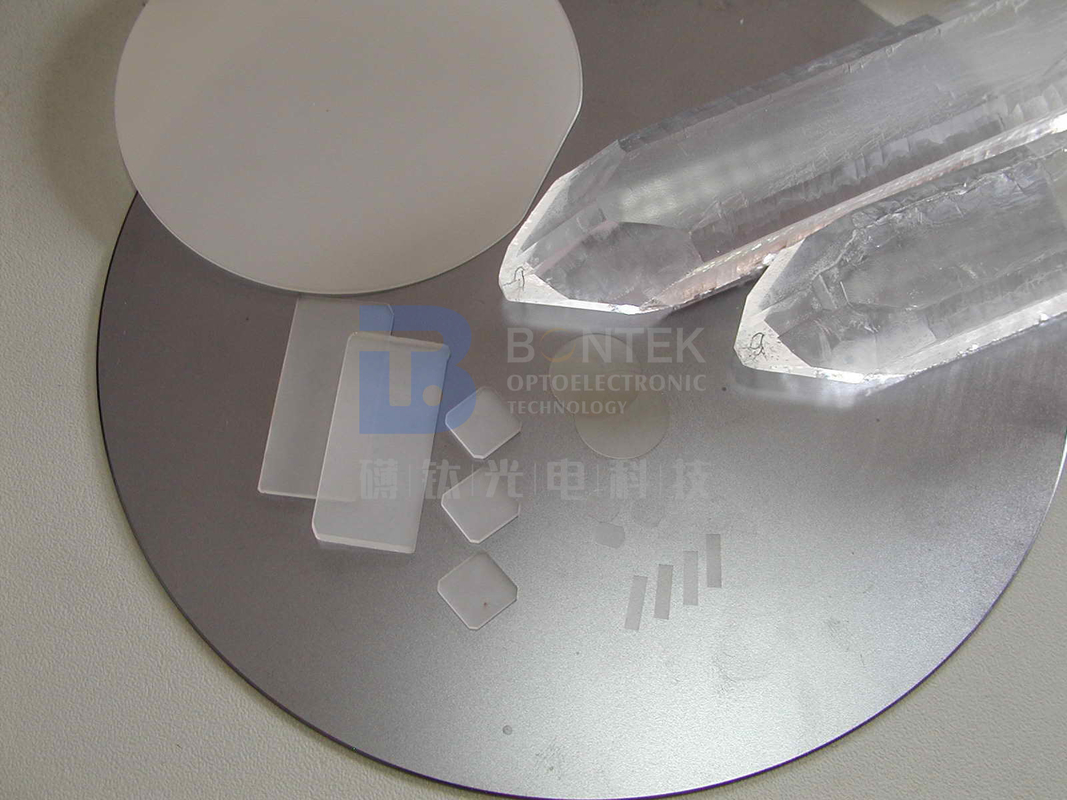 2" Y-corte sin semillas del X-corte del DSL solo Crystal Quartz Wafer para el semiconductor