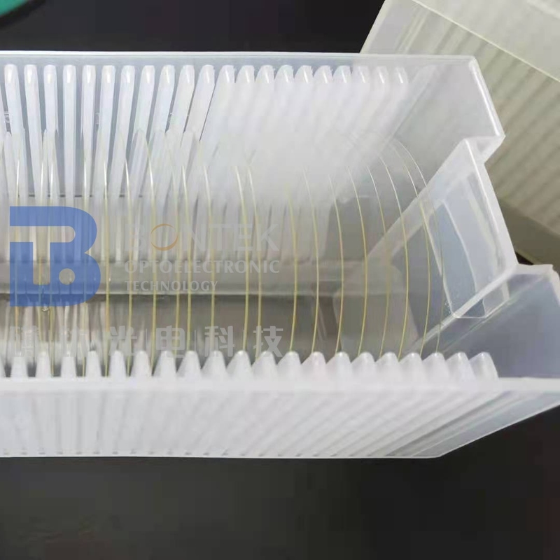 Oblea del niobato del litio de Ra Roughness 1nm en 4" 6" 8" grado óptico o grado de la SIERRA