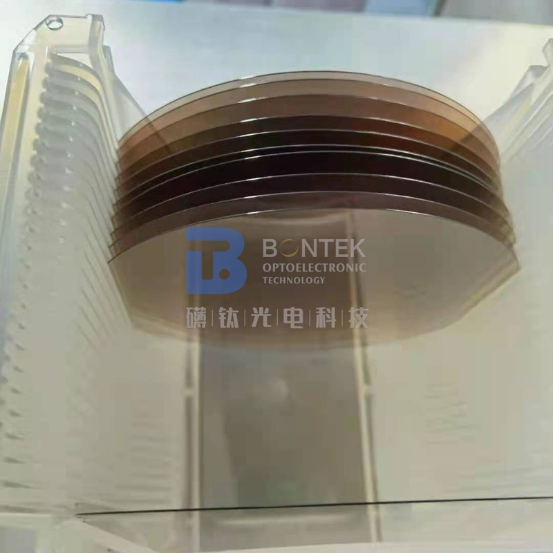 4" oblea del tantalato del litio para el transductor piezoeléctrico del filtro de banda ancha de alta frecuencia
