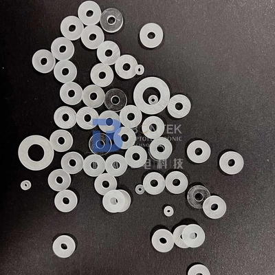 lado doble estándar de Crystal Quartz Ring IEEE del Y-corte del X-corte traslapado para el sensor de la presión